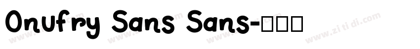 Onufry Sans Sans字体转换